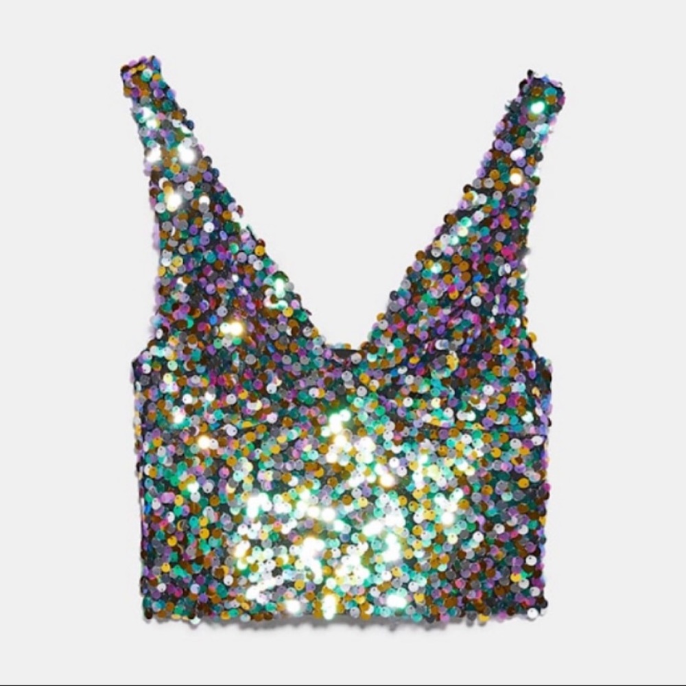 Zara Sequins Top - Picture 3 of 7